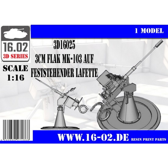 1/16 3cm Flak MK-103 on Fixed Mount