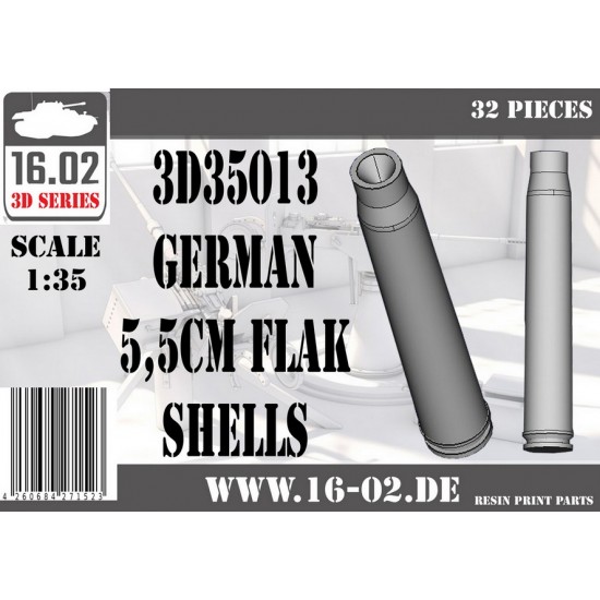 1/35 German 5.5cm Flak Shells 16.02 3D35013