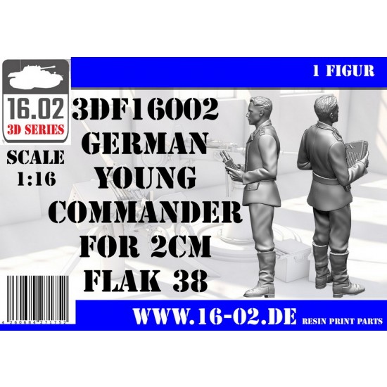 1/16 German Young Commander for 2cm Flak 38 (1 figure)