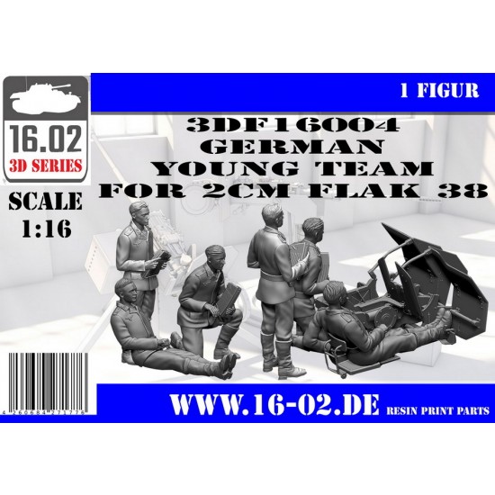 1/16 German Young Team for 2cm Flak 38 (3 figures)