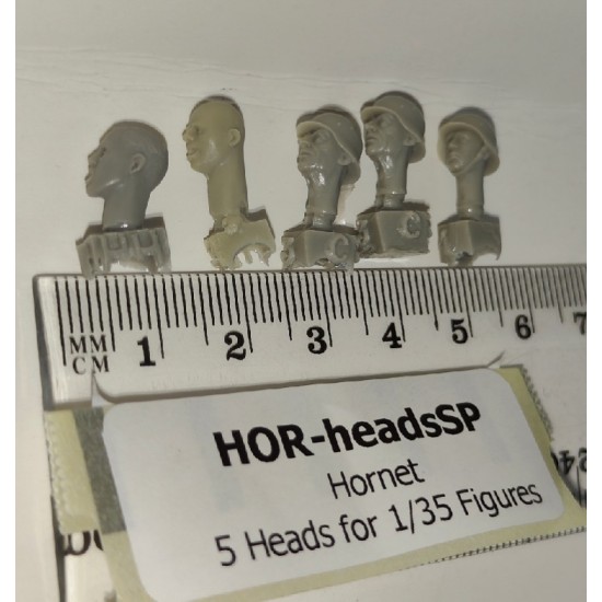 5 Heads for 1/35 Military Figures