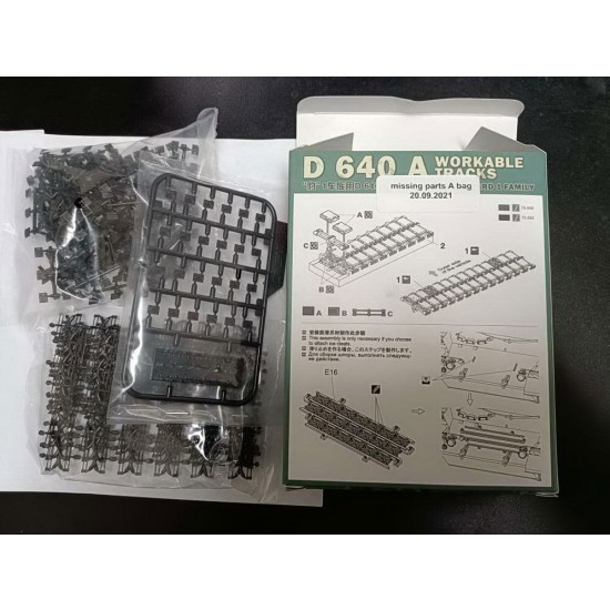 Spare Parts for 1/35 Leopard 1 Family D 640 A Workable Tracks