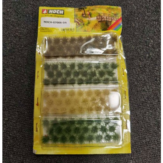 Grass Tufts XL Muted Colours Length: 12mm, 92pcs (box damaged)