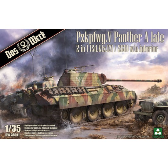 1/35 Pzkpfwg.V Panther Ausf.A Late SdKfz.171/268 [2 in 1]