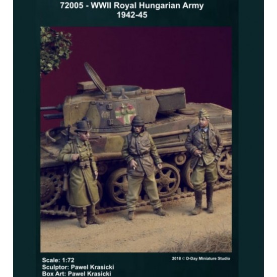 1/72 WWII Royal Hungarian Army (3 figures)