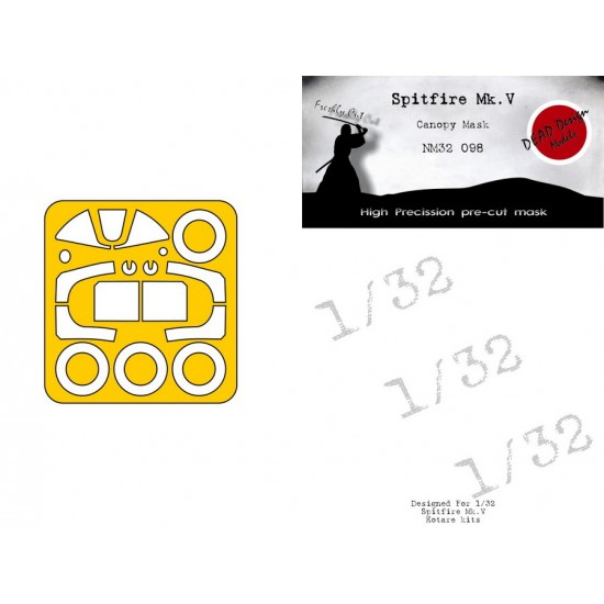 1/32 Spitfire Mk.V Early Masking for Kotare kits
