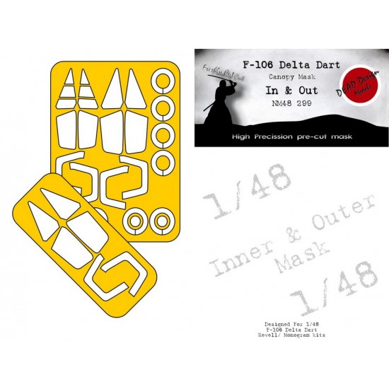 1/48 F-106A Delta Dart In n Out Masking for Revell kits