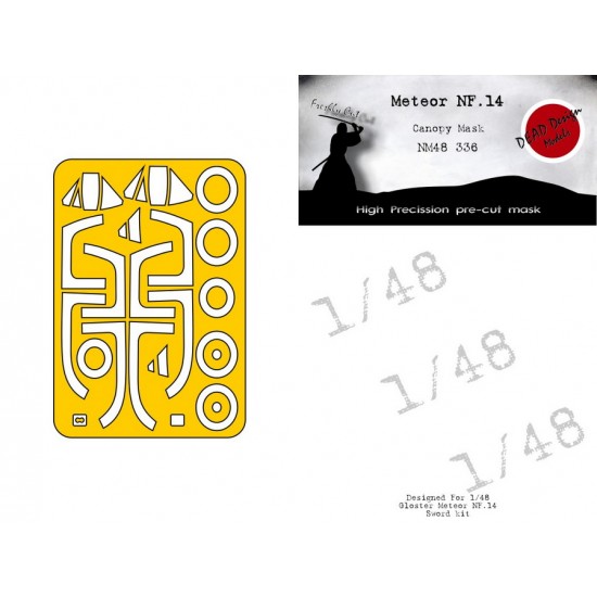 1/48 Meteor NF.14 Masks for Sword kits