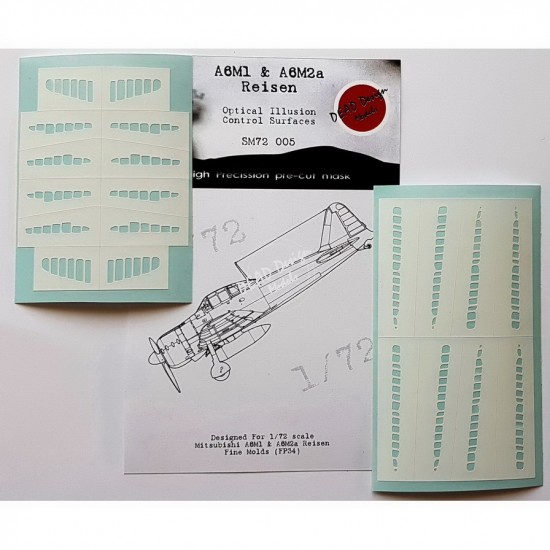 1/72 Mitsubishi A6M1/2a Reisen (set for both) Masking for Fine Molds