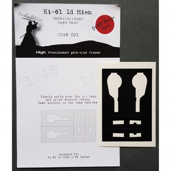 1/48 Kawasaki Ki-61 Id Hien Undercarriage Bays Masking for Tamiya kits