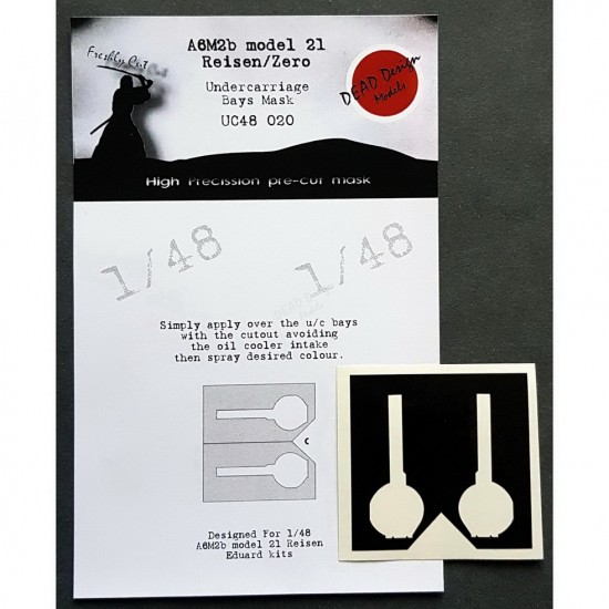 1/48 Mitsubishi A6M2a/b Reisen Undercarriage Bays Masking for Eduard kits