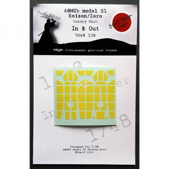1/48 Mitsubishi A6M2b Reisen (In & Out) Canopy Masking for Eduard kits