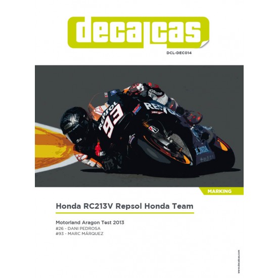 1/12 Honda RC213V Team Repsol Honda 2013 Decal for Tamiya #14130 ...