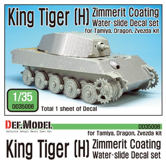 thumbnail image 2 of 1/16 Scale WWII German Tank Tiger Numbers Decal Sheet - Model Kit Waterslide Decals 2 of 4
