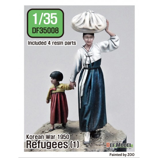 1/35 Refugees in Korean War 1950 Set #1 (2 Figures)