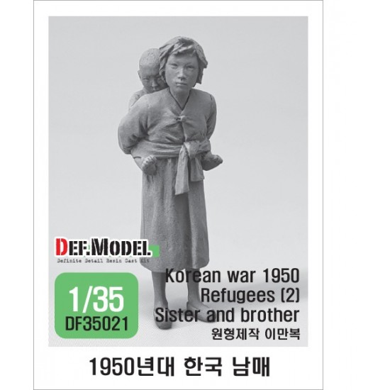 1/35 Korean War Refugees 1950/51 Sister and Brother (2 figures)