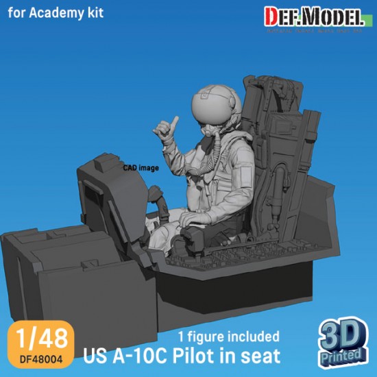 1/48 US A-10C Thunderbolt II Pilot in Seat for Academy kit