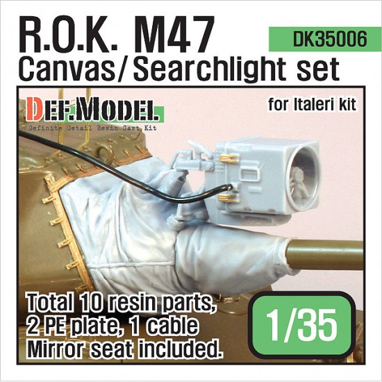 1/35 ROK M47 Patton Canvas/Searchlight set for Italeri kits
