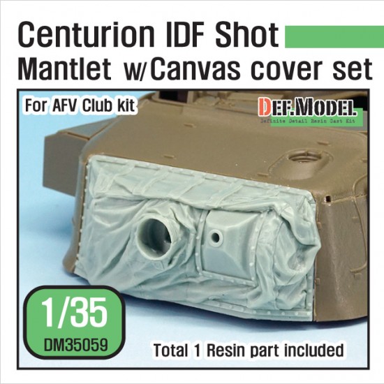 1/35 Centurion IDF Shot Mantlet w/Canvas Cover set for AFV Club kits