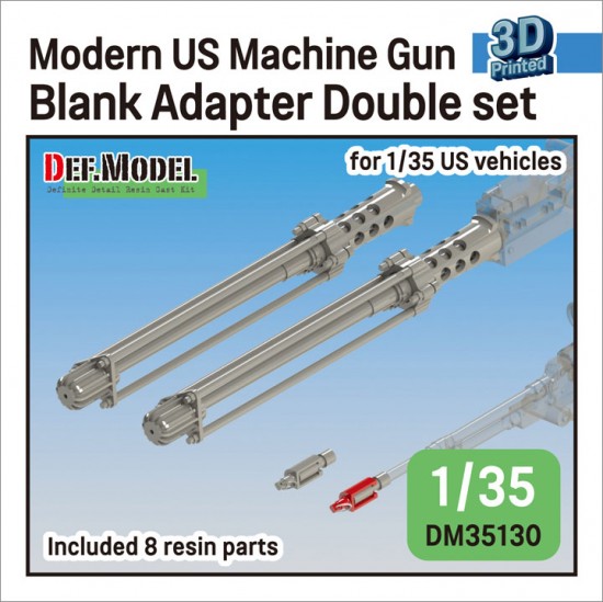 1/35 Modern US Machine Gun Blank Firing Adapter Double set