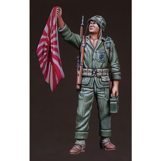 1/35 WWII Korean War USMC Holding Flag
