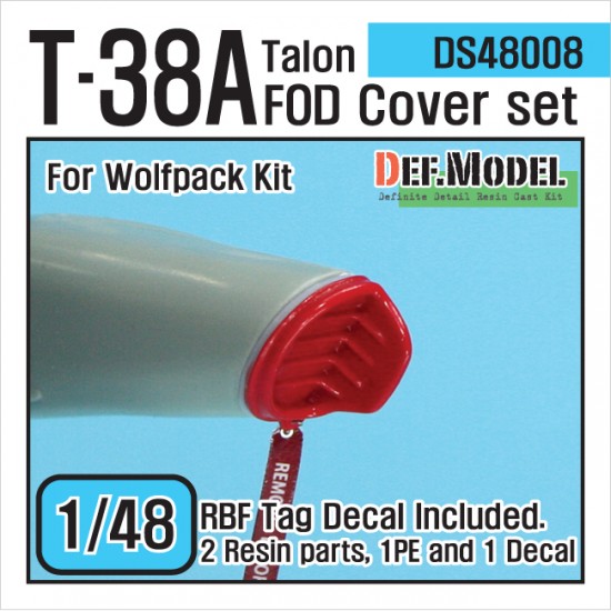 1/48 Northrop T-38A Talon FOD Cover Set for Wolfpack Design kit