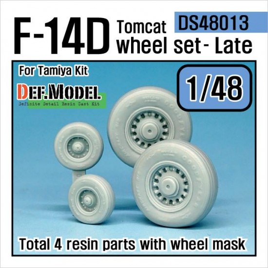 1/48 F-14D Tomcat (late) Wheel Set for Tamiya kits