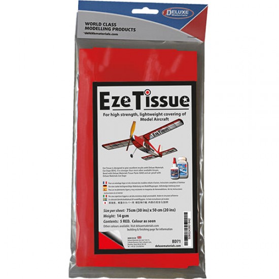 Eze Tissue Red (5 sheets, each: 75cm x 50cm)