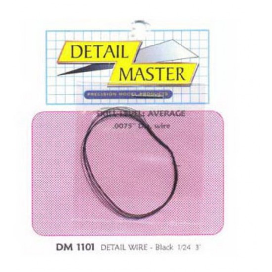 Detail Wire - Black (Diameter: 0.0075"/0.19mm, 2 feet)