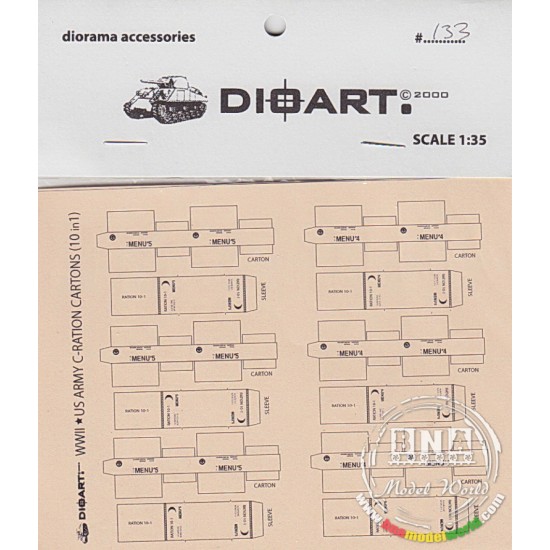 1/35 WWII US C-Ration Cartons (Cartons w/Sleeves) 