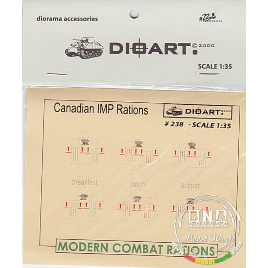 1/35 Modern Canadian IMP Ration Cartons (x 2sheets)