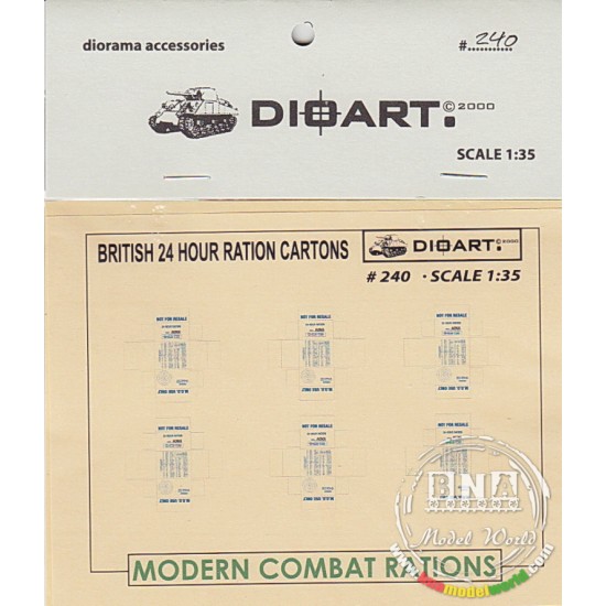 1/35 Modern British 24 Hour Ration Cartons
