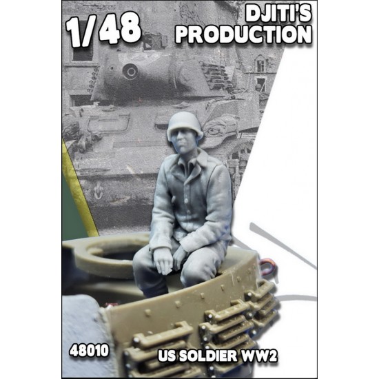 1/48 WWII US Soldier Sitting