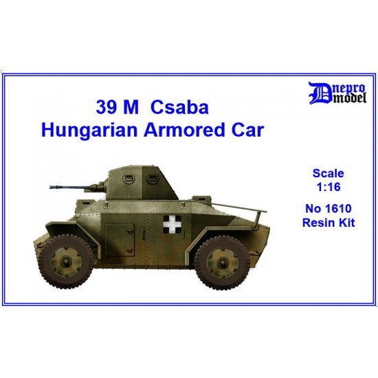 1/16 WWII Hungarian 39M Csaba Armoured Car Resin Kit