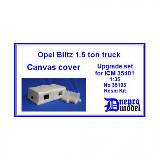 1/35 Opel Blitz 1.5 Ton Truck Canvas Cover Upgrade Set for ICM kit #35401