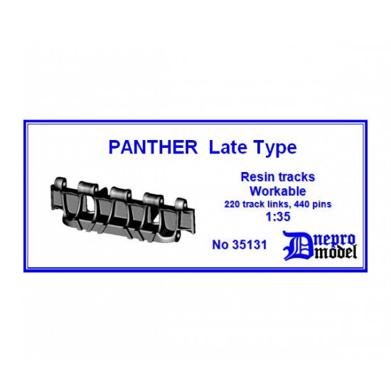 1/35 Panther Late Type Workable Resin Track