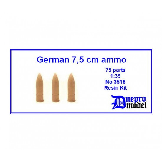 1/35 WWII German 75mm Ammo