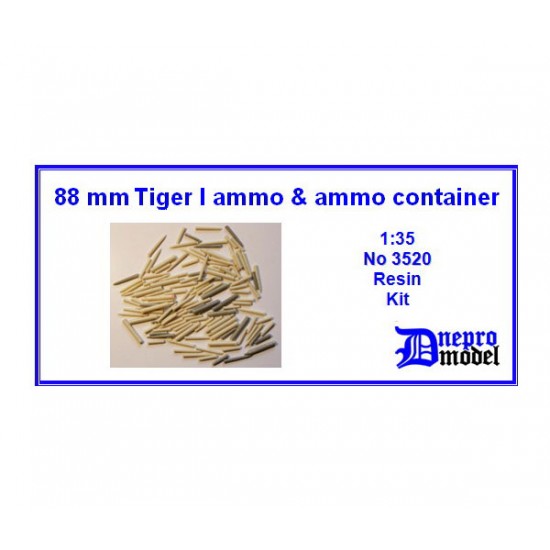 1/35 WWII 88mm Tiger I Ammo & Ammo Container