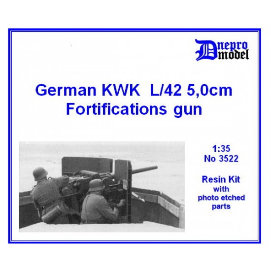 1/35 WWII German KWK L/42 50mm Fortifications Gun Resin Kit