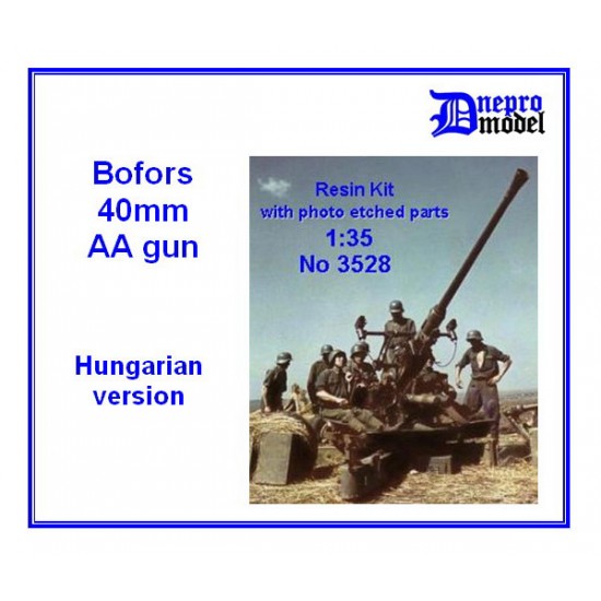 1/35 WWII Bofors 40mm AA Gun Hungarian Version
