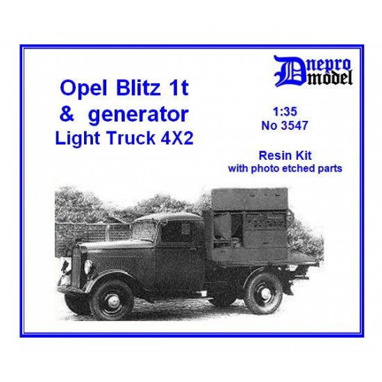 1/35 WWII Opel Blitz 1T & Generator Light Truck 4x2 Resin Kit