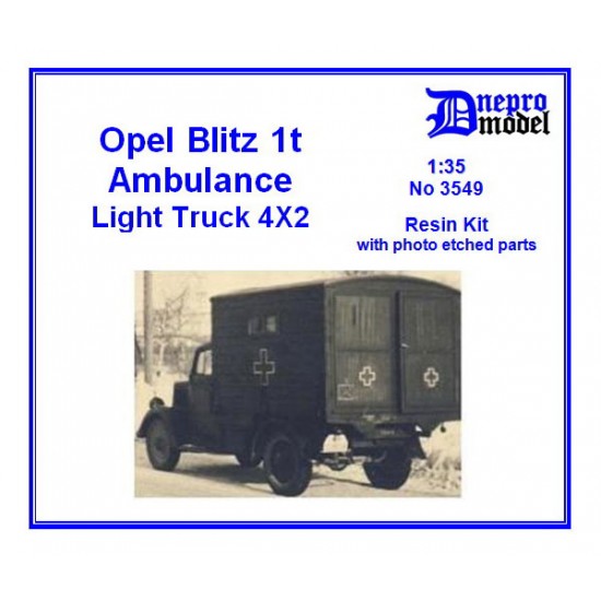 1/35 Opel Blitz 1T Ambulance Light Truck 4x2 Resin Kit