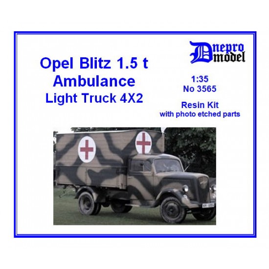 1/35 Opel Blitz 1.5t Ambulance Light Truck 4x2 Resin Kit