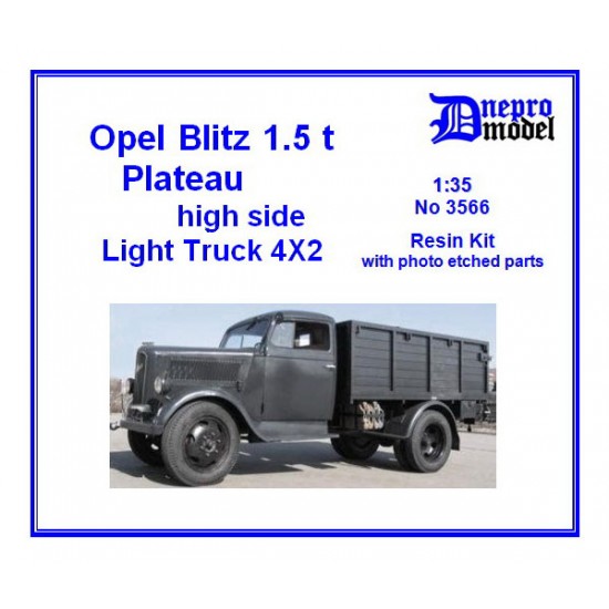 1/35 Opel Blitz 1.5t Plateau High Side Light Truck 4x2 Resin Kit
