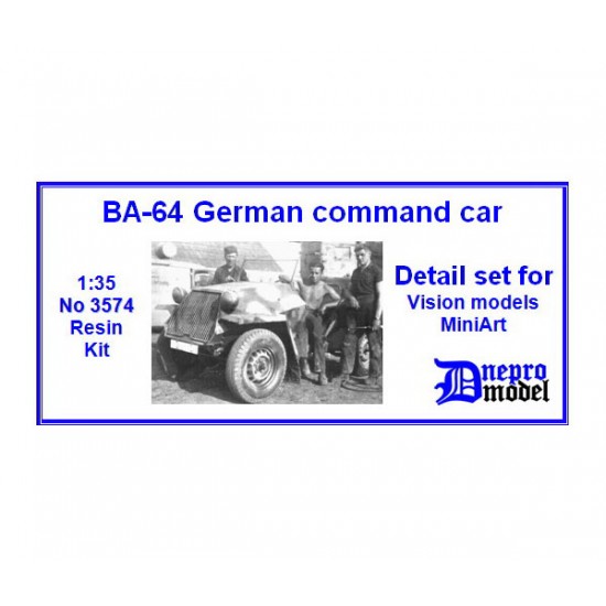 1/35 BA-64 German Command Car Detail Set for Vision Models/Miniart kits