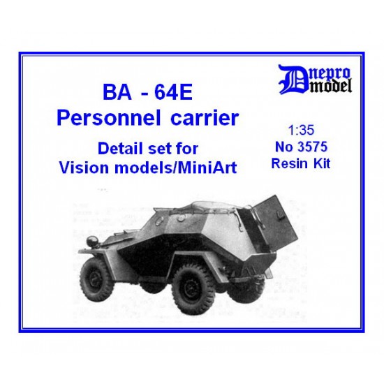 1/35 BA-64E Personnel Carrier Detail Set for Vision Models/Miniart kits