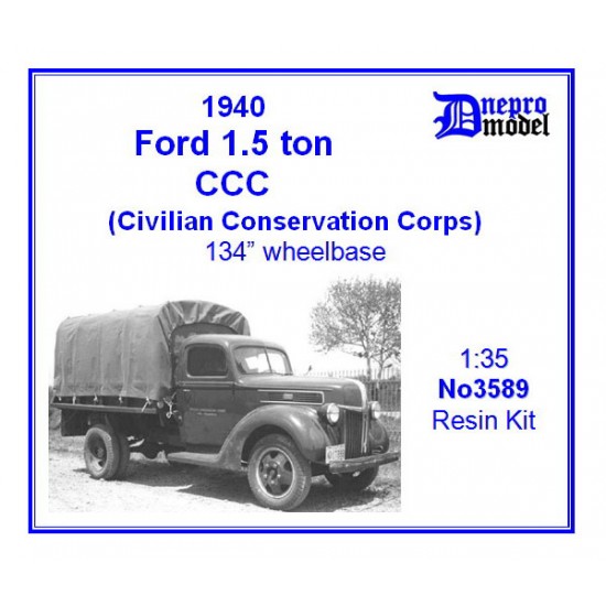 1/35 1940 Ford 1.5t CCC (Civilian Conservation Corps) Resin Kit