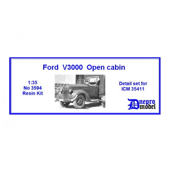 1/35 Ford V3000 Open Cabin Detail Set for ICM kit #35411