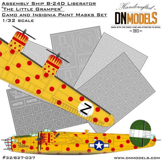 1/32 B-24D Liberator The Little Gramper Camo & Insignia Paint Masks for HobbyBoss #83212