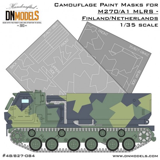 1/35 MLRS M270/A1 in Finland/Netherlands Camo Paint Mask Set for Trumpeter kits